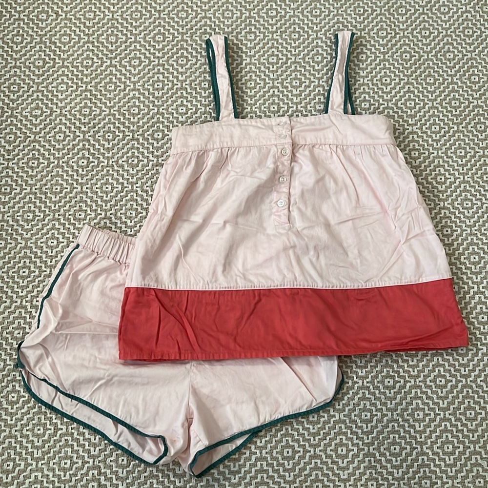 Lake Pajamas, Pink Short Set, S
